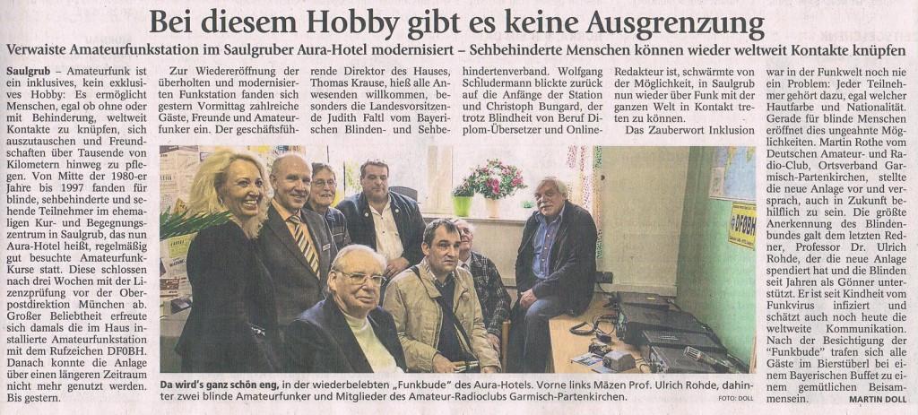 Murnauer Tagblatt 12.10.2015 Ammertal